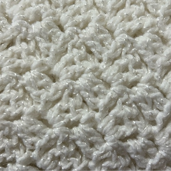 Hand Crocheted Granny Baby Blanket Afghan Christening Blessing 33X33” Pure White - Picture 1 of 6